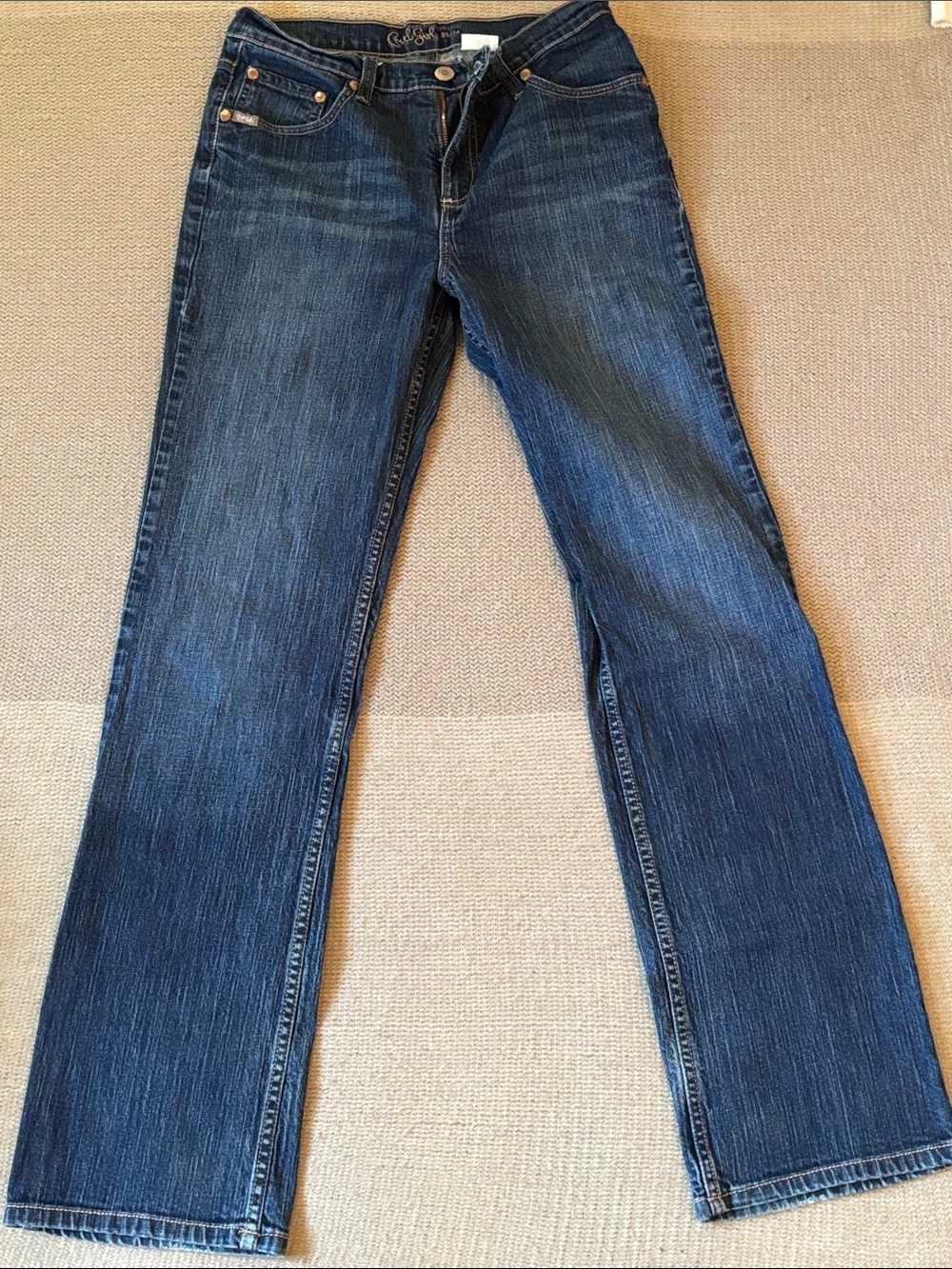 Cruel Girl Dark Blue Boot Cut Jeans